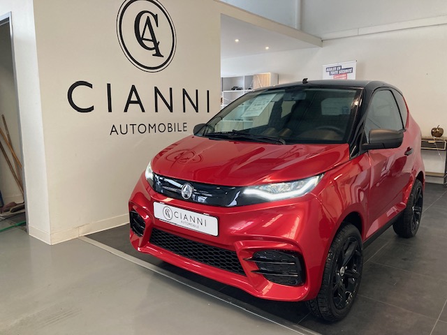 NOUVELLE AIXAM CITY SPORT ELECTRIQUE  ROUGE NACRE - TOIT NOIR / NEUF